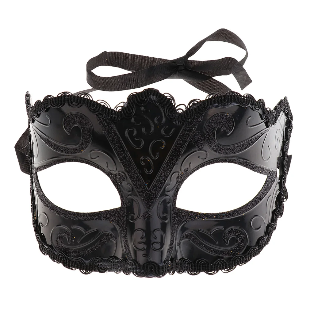 

Masquerade Mask Women Sexy Party Eye Mask Lace Up New Black Carnival Fancy Dress Costume Face Mask for Nightclub Bar Party