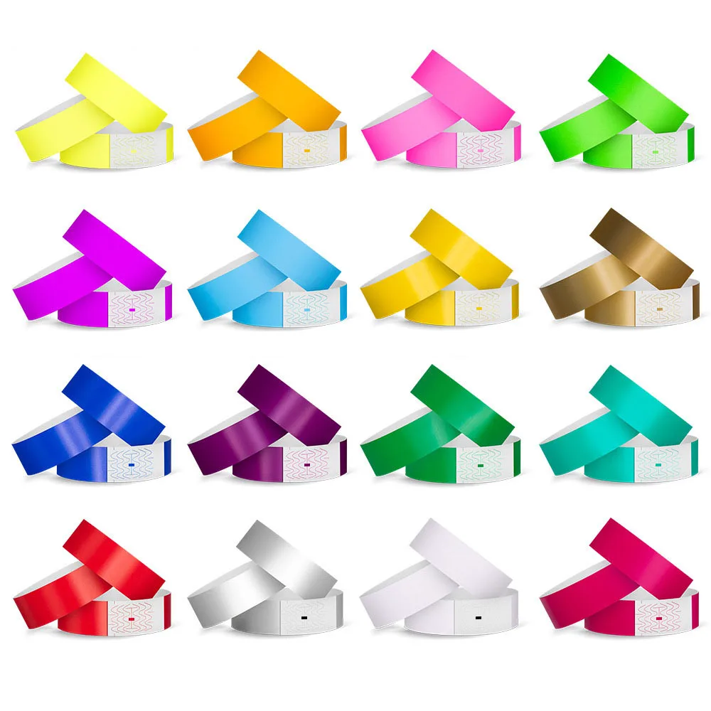 

Неоновые бумажные браслеты для мероприятий