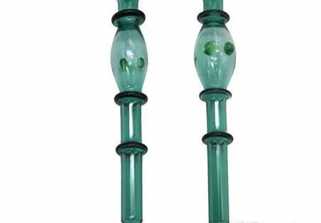 

5.2" Clear Glass Straw with Anti-Roll Dots