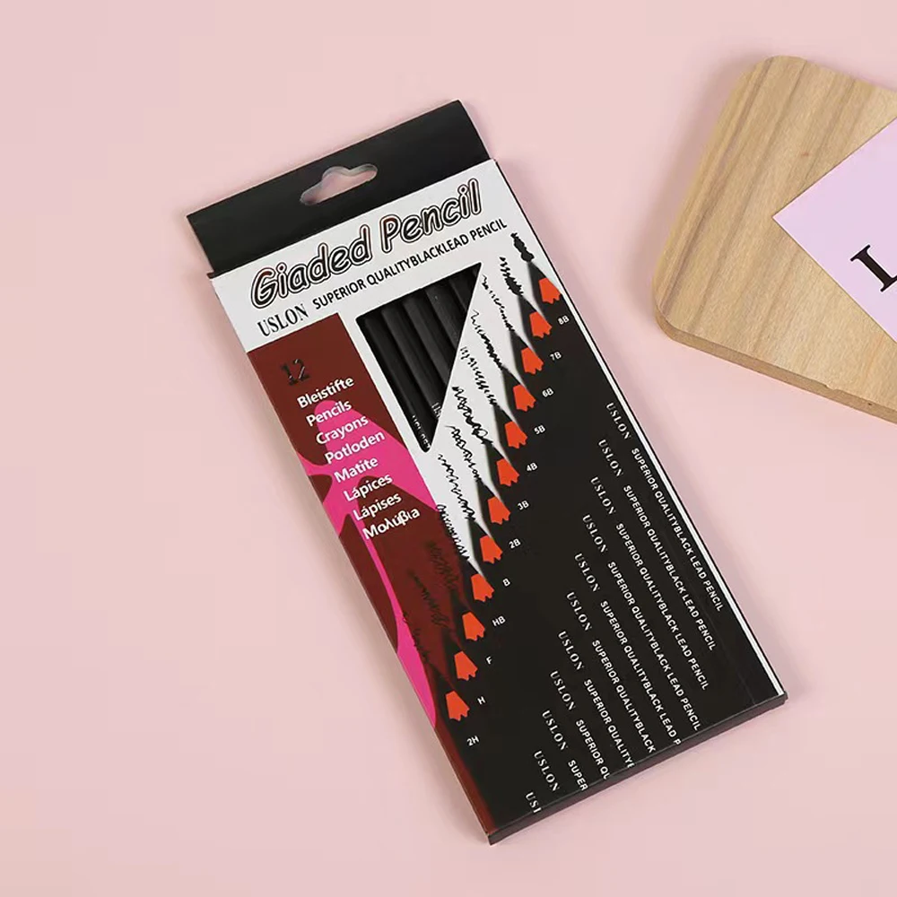 Set Professional Art Supplies 2h H F B Hb 2b 3b 4b 5b 6b 7b 8b Sketch Charcoal Pencils Art Painting Stationery