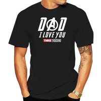 iron man dad i love you three thousand father day men t shirt s 3xl loose plus size tee shirt