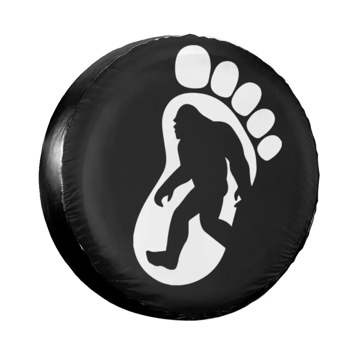 

Bigfoot Sasquatch Footprint Silhouette Spare Tire Cover Case for Jeep Honda Sasquatch Car Wheel Protectors Accessories