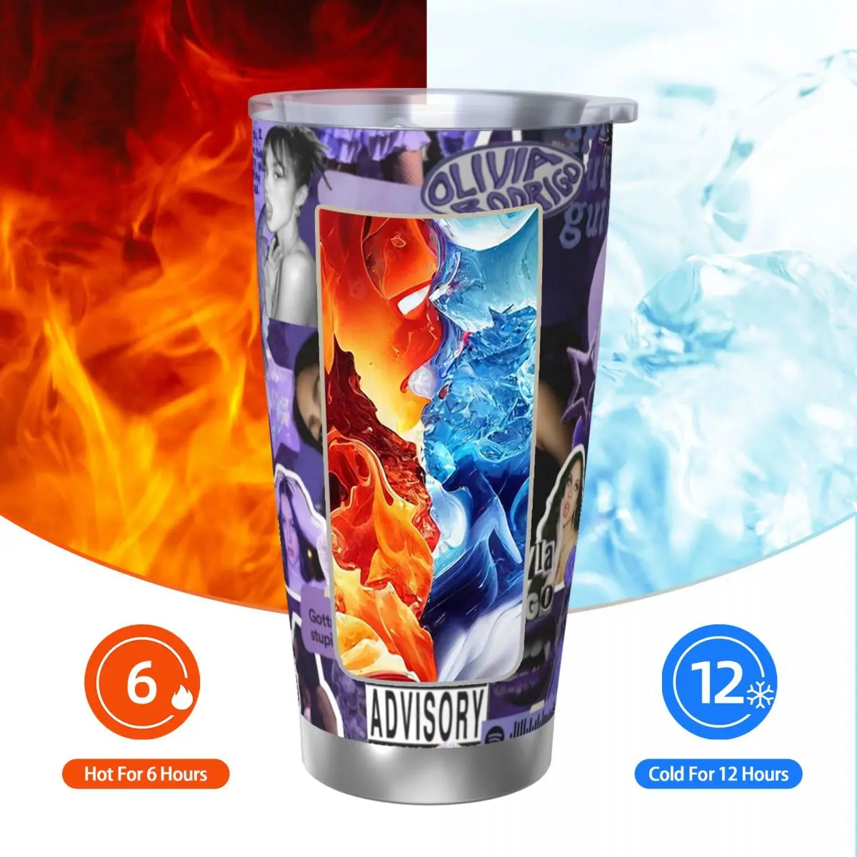 Olivia Vampire Rodrigos Sour 20 унций из нержавеющей стали изолированная термокофейная