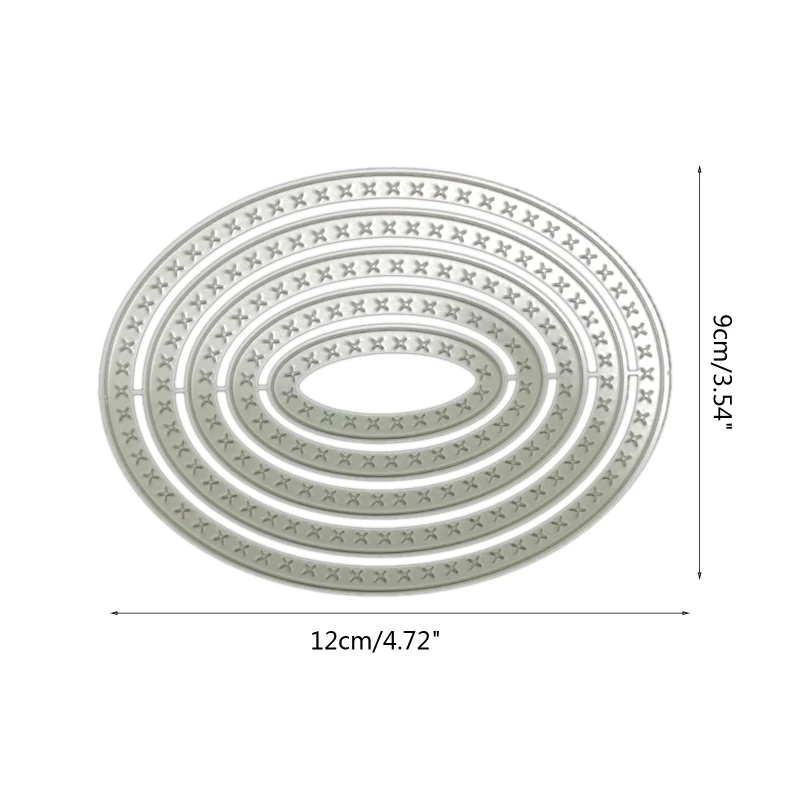 

Nesting Oval Cutting Dies Infinity-Circle Die Cuts Embossing Stencils for Card Making DIY Scrapbooking Album Craft Decor