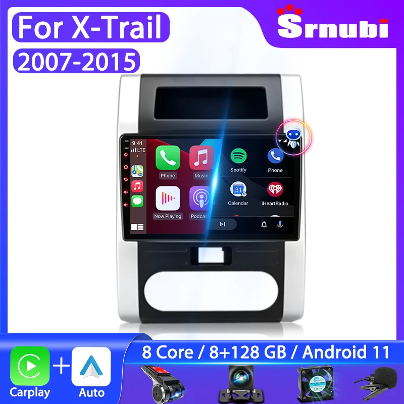 

Srnubi 2Din Android Car Radio for Nissan XTrail X Trail T31 2007 - 2015 Multimedia Player Wireless Carplay Auto Stereo Head Unit