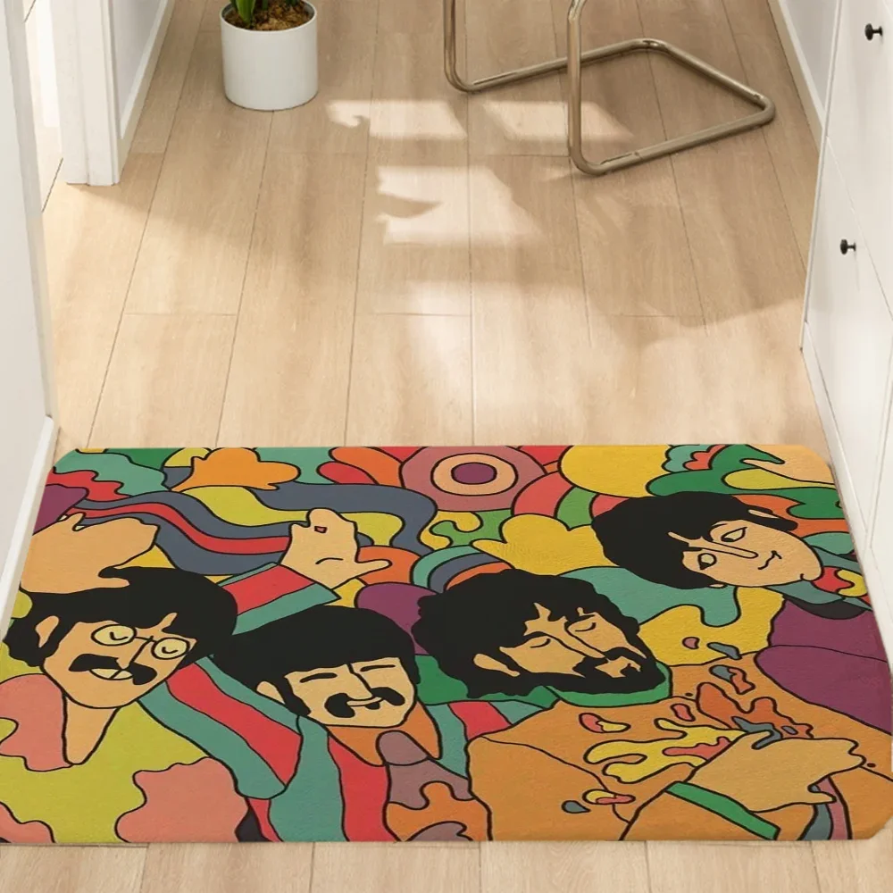 

Коврик для ванной Rock-Beatles из замши