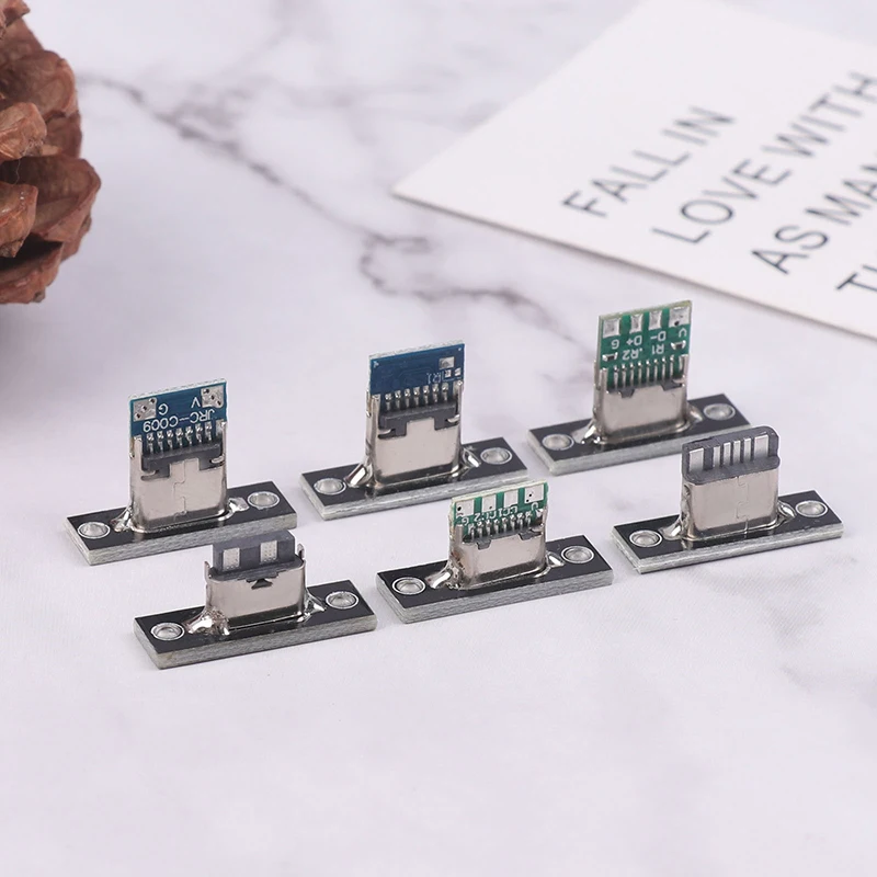 5 шт. Новый USB 3.1 Тип C разъем с винтовой фиксирующей пластиной 2 контакта 4