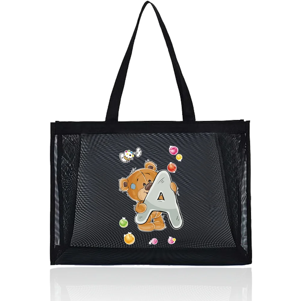 Сетчатая Сумка для шопинга прозрачные сумки-тоуты дорожная сумка хранения