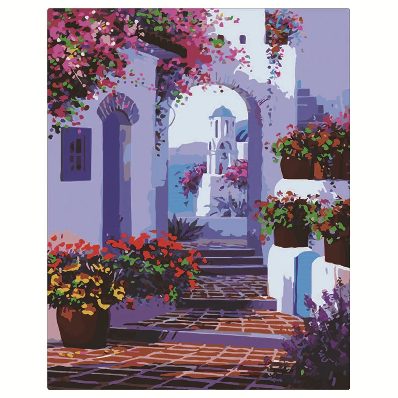 

20227Ann-Tulip diy digital oil painting oil painting acrylic flower painting explosion hand-filled landscape painting