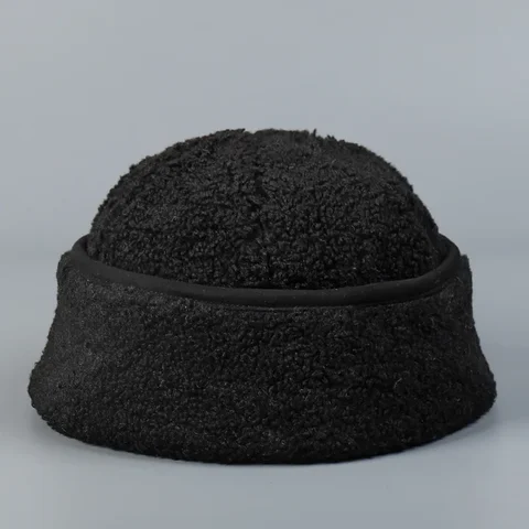 Американская Ретро плюшевая шапка Yuppie из меха дыни для мужчин осень-зима уличная мода универсальные индивидуальные теплые шапки шапка для женщин