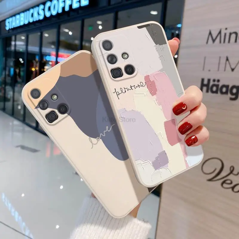 

S22 S21 Ultra Case For Samsung S20 FE Case Artistic Abstraction Funda Samsung A52S 5G A51 A12 A32 A33 A53 A52 A72 A11 A31 Cover