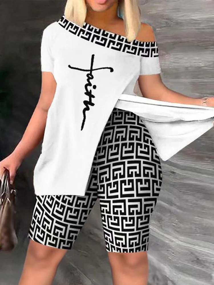 

Топ и шорты в стиле пэчворк с винтажным принтом, летний женский облегающий костюм с шортами, женская уличная одежда, комплект из двух предметов
