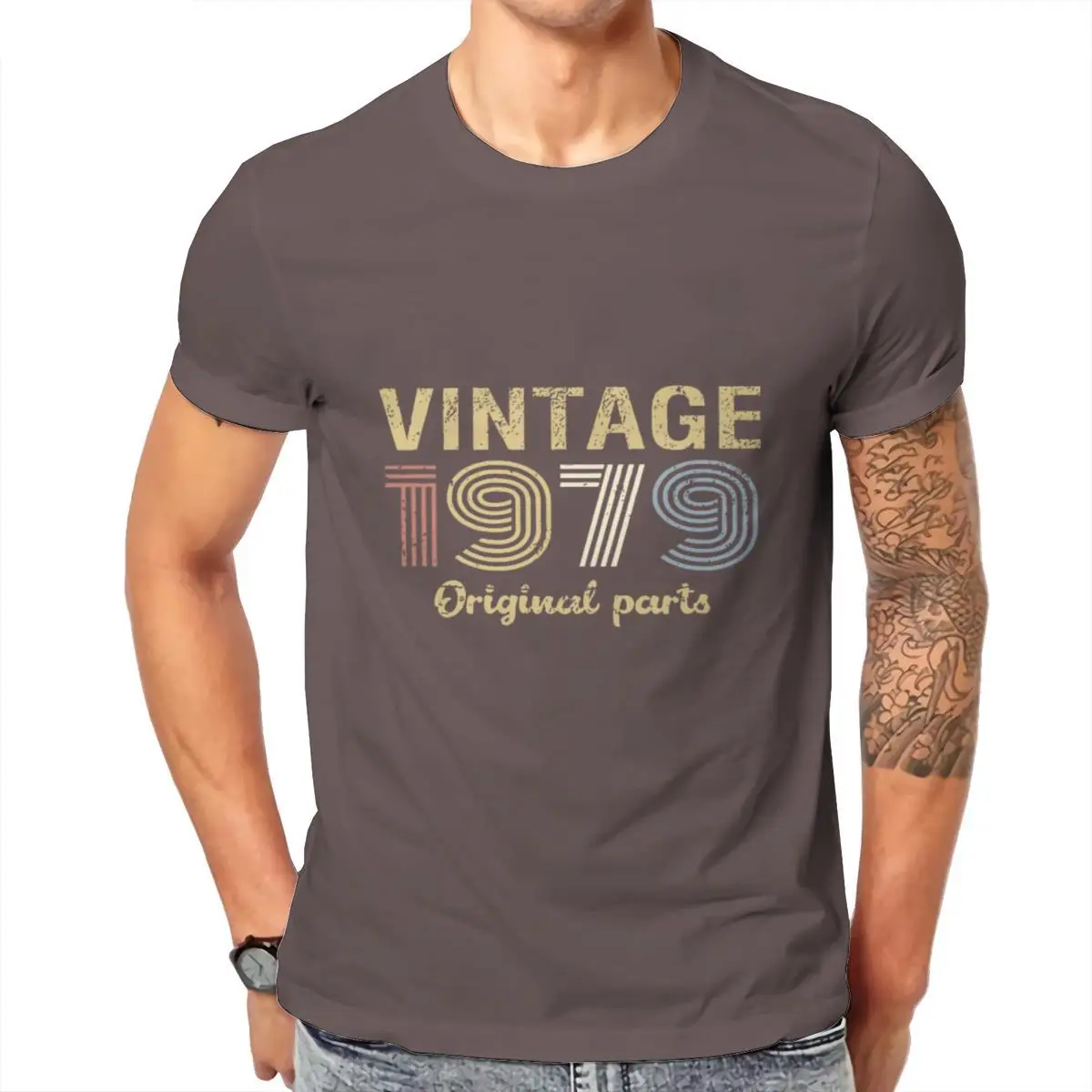

Wholesale vintage 1979 original parts vintage hipster Mens T-Shirt Fashion White Funny Kawaii 103155