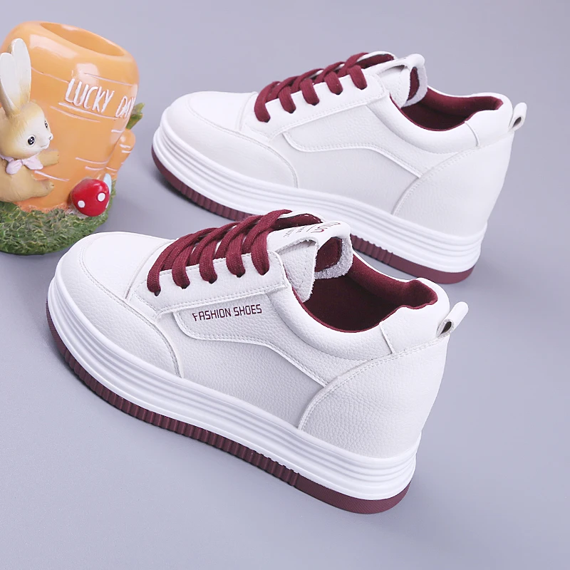 Универсальная повседневная женская обувь сабо на платформе увеличивающая рост