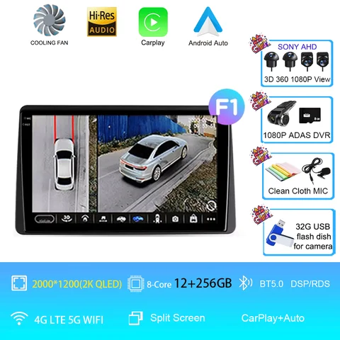 Автомобильный радиоприемник Android 15 для Renault Duster HM 2 II 2020-2023 Arkana 1 I 2019-2023 Мультимедийный видеоплеер Навигация Стерео GPS