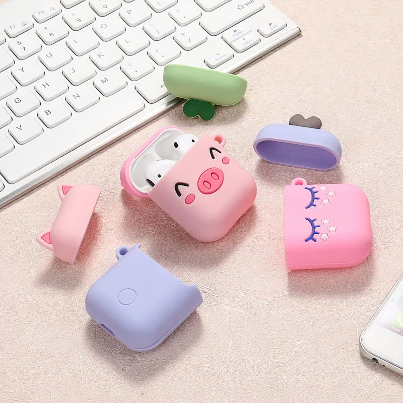 

Case for Airpods Cover Cartoon Wireless Bluetooth Earphone Funda for Apple Air pods 2 1 Airpod 1/2 Silicone Headphone Shell Cute