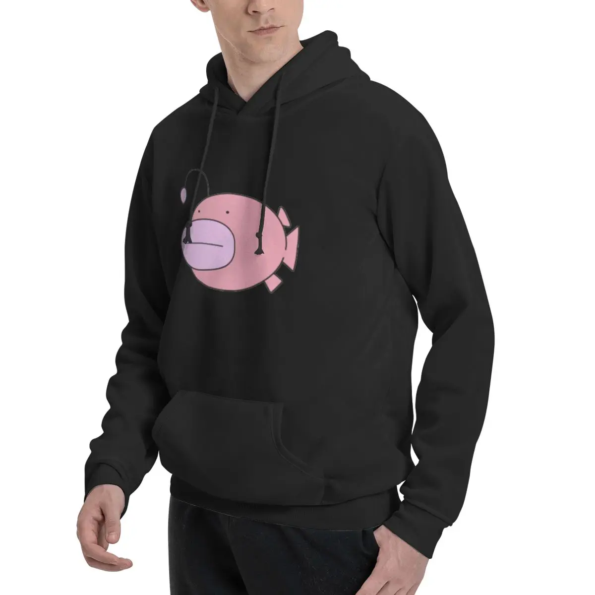 Толстовки Anglerfish Team толстовка с капюшоном большого размера в стиле аниме