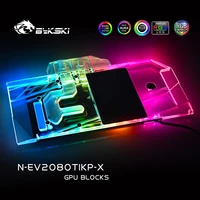 bykski n ev2080tikp x full coverage gpu water block for evga nvidia rtx2080ti kingpin graphics cardvga blockgpu cooler