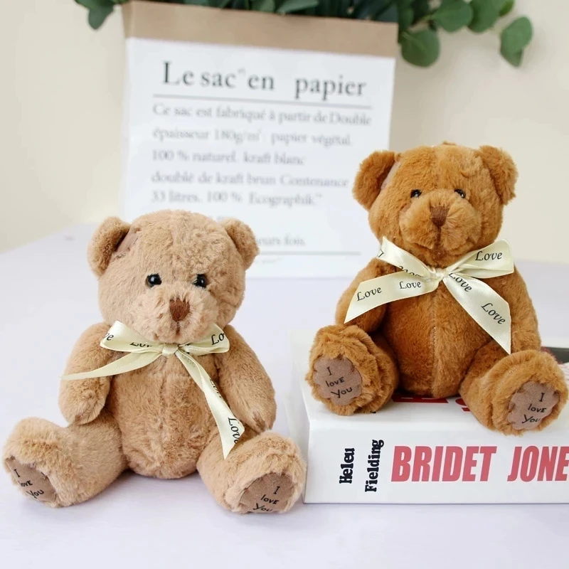 

15cm Lovely Patch Bear Teddy Bear Plush Toy Soft Stuffed Bear Doll Baby Toy Kids Girls Birthday Brinquedos Wedding Gifts