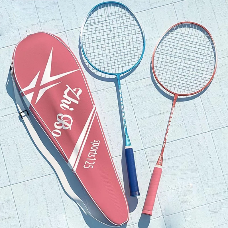 

2pcs Professional Badminton Rackets And Carrying Bag Set Double Badminton Racquet Set Indoor Outdoor Speed Sports Accessory