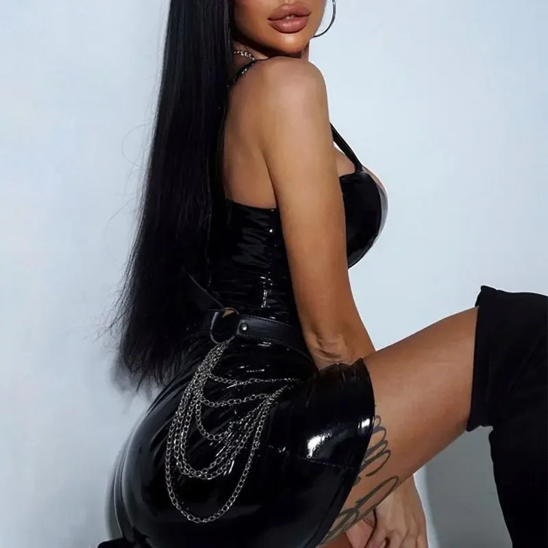 Сексуальное утягивающее женское модное платье в европейском стиле с U-образным