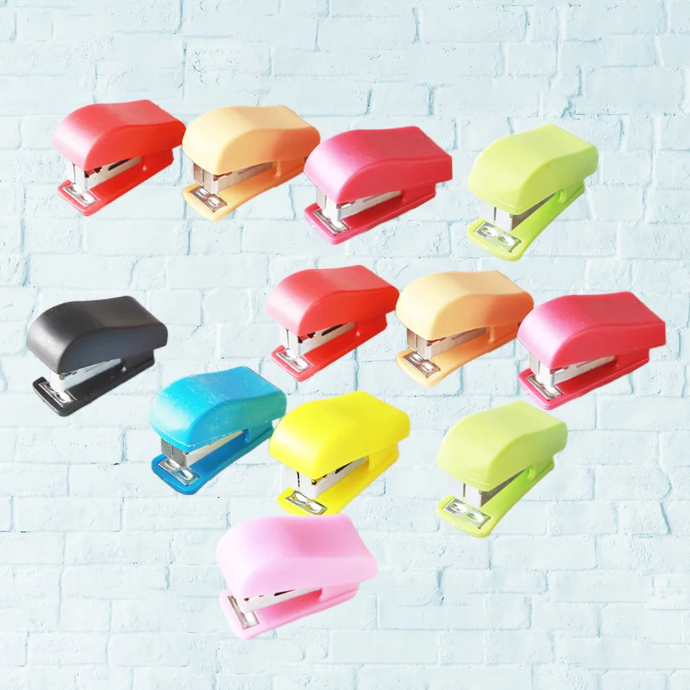 

Stapler Mini Staplers Desktop Office Small School Paper Novelty Creative Duty Heavy Portablemanual Table Bulk Machine Stapling