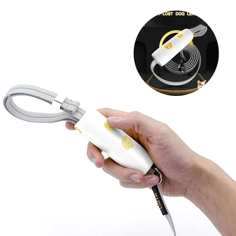 

Newest Reflective Pet Handle Leash Elastic Explosion-Proof Punch Adjustable Wrist Walking Running Dog Lead Tow Rope 1.6M