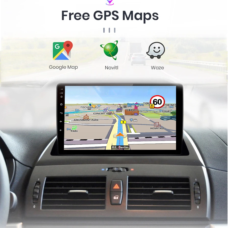 Автомагнитола 2 din без DVD 4 Гб + 64 ГБ android 10 0 мультимедийный плеер стерео carplay