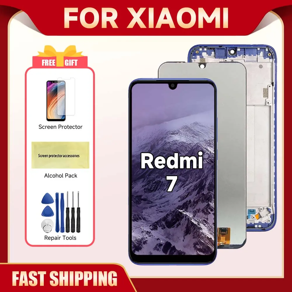 ЖК-дисплей 6 26 ''для Xiaomi Redmi 7 M1810F6LG M1810F6LH M1810F6LI сменный сенсорный экран с