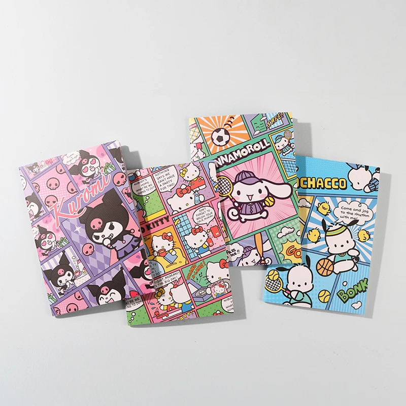 

Kawaii Kuromi Hellokitty Notebook Anime Sanrioed Cinnamoroll Pochacco Diary Agenda Book Journals Notepad Stationery Xmas Gifts