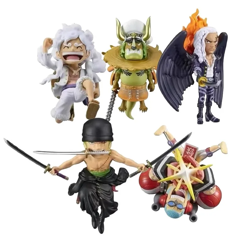 Оригинальная модель телефона BANPRESTO WCF KING Roronoa Zoro FRANKY Monkey D Luffy персонажа аниме Q Version