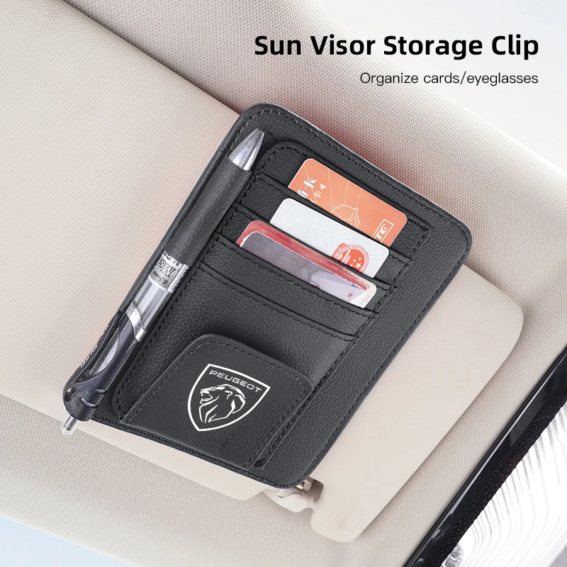 Автомобильный органайзер для солнцезащитных очков билетов карт сумка нового