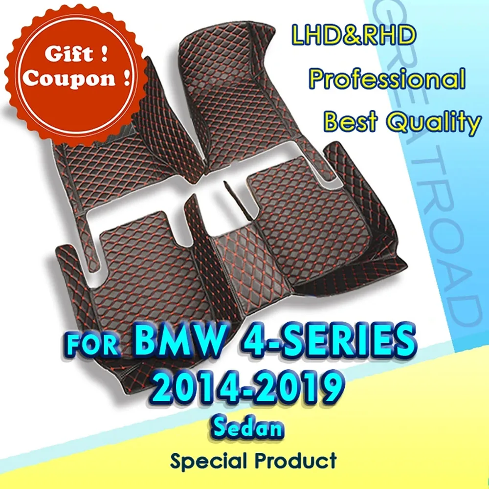 

Автомобильные коврики для Bmw 4 серии седан (четыре двери) 2014 -2019 2015 2016 под заказ автомобильные подставки для ног аксессуары для крышки