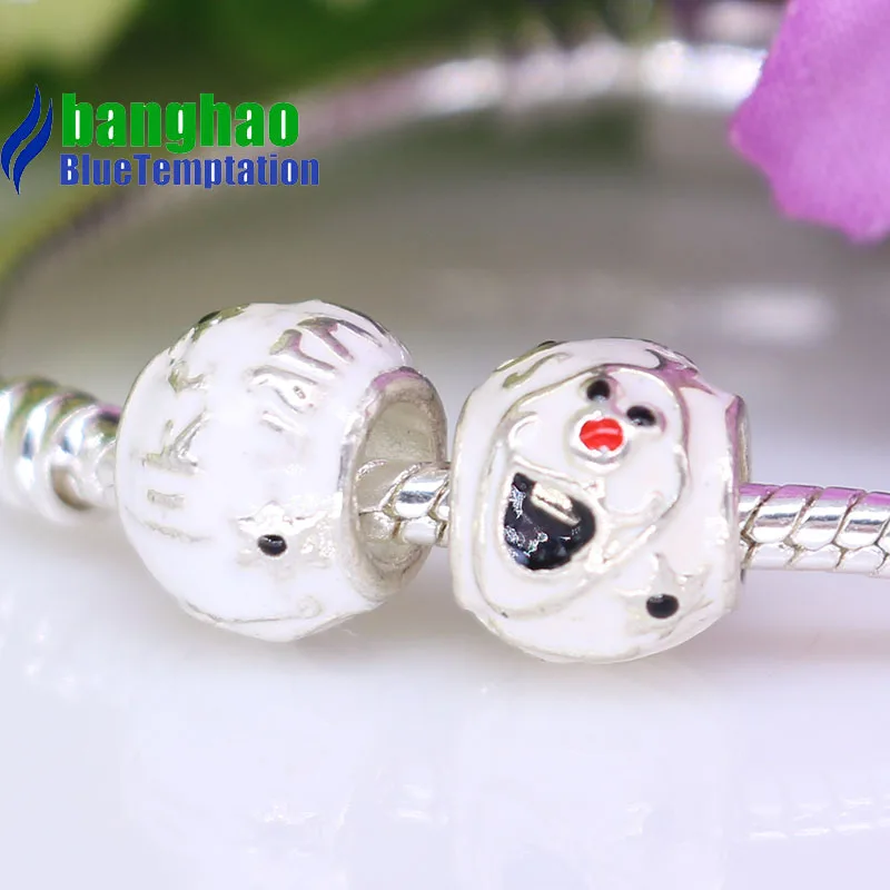 

DIY charms big hole bead charms plata de ley charm Bracelets beads ENM357