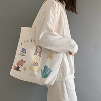 soft canvas bag large capacity women shopping bag casual hasp ladies shoulder tote bags fashion zipper women handbags