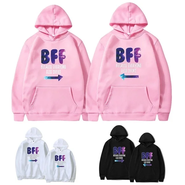 

Толстовки BFF с капюшоном для девушки