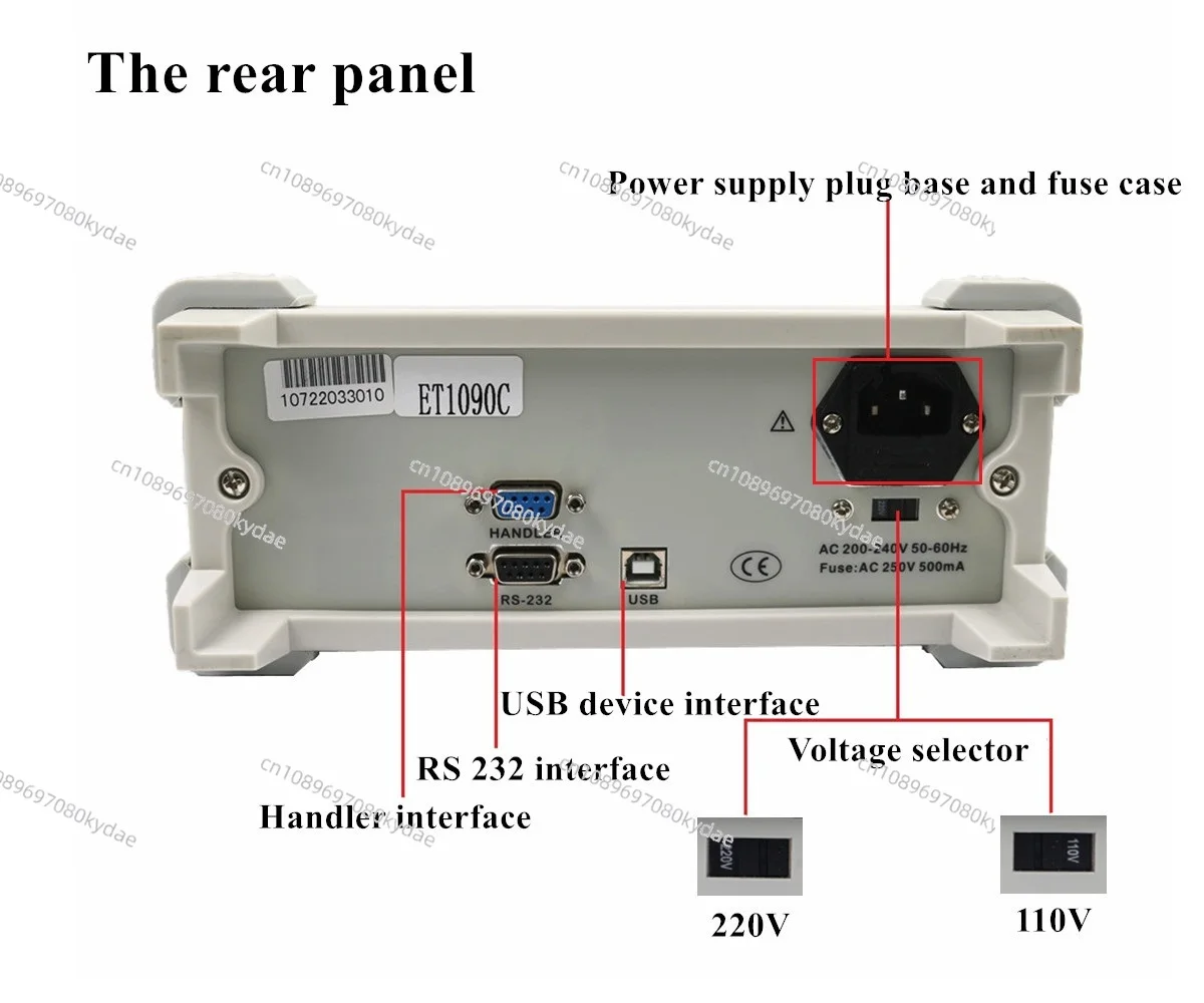 Цифровой мостовой тестер Foe ET1090A настольного типа с 5-значным дисплеем LCR для