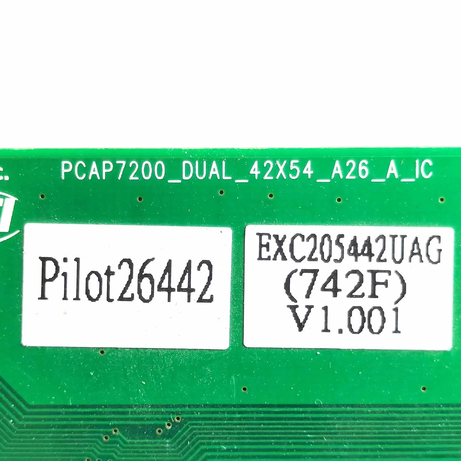 EXC205442UAG V1.001 Сенсорная панель PCAP7200_DUAL_42X54_A26_A _ IC стеклянная управления