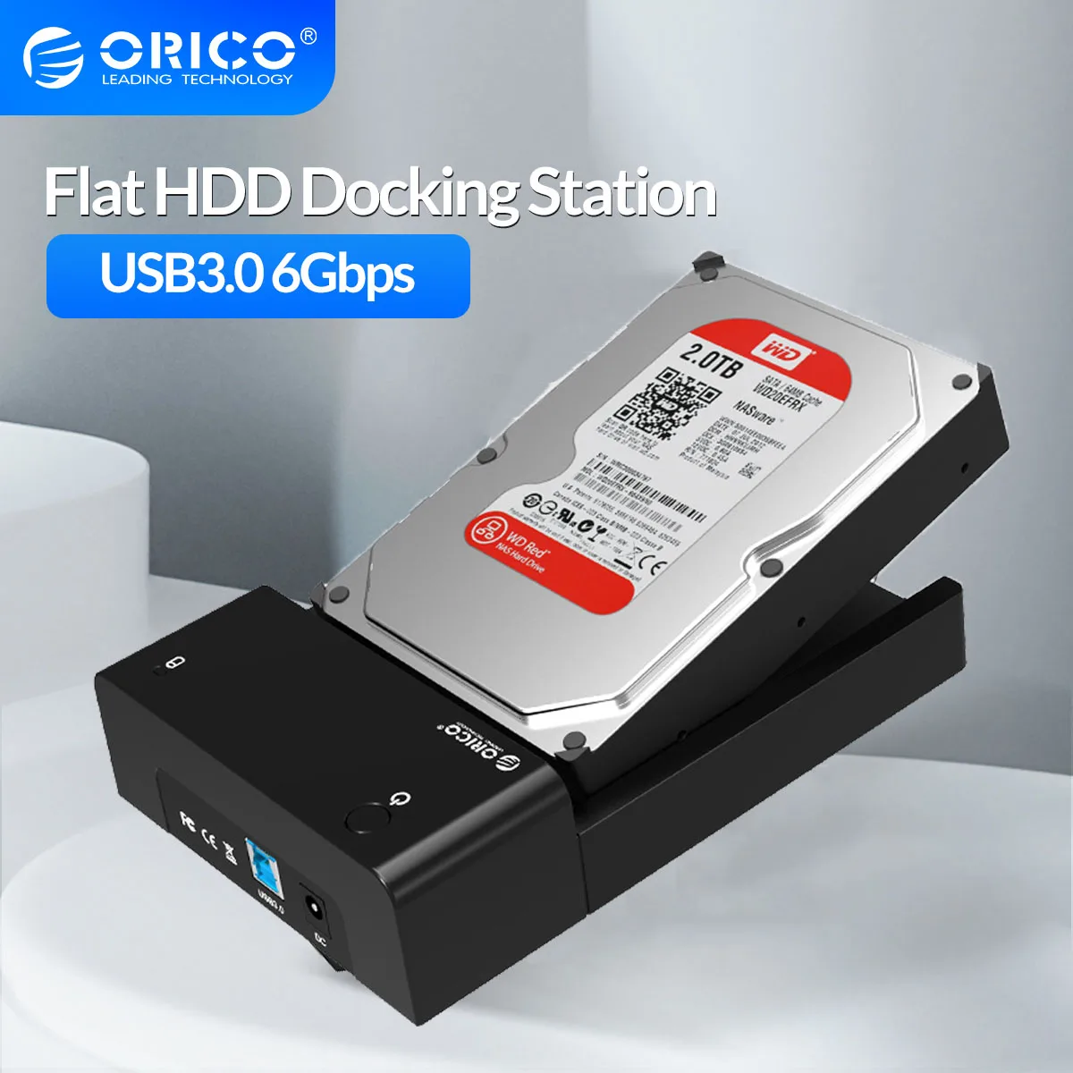

ORICO HDD Docking Station 2.5/3.5 SATA to USB 3.0 Support 6Gbps UASP 12TB HDD SSD Case With 12V2A Adapter HDD Enclosure