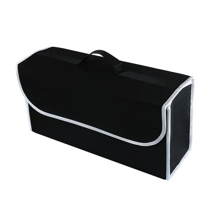 

Черный противоскользящий органайзер для хранения багажника, сумка для хранения инструментов, органайзер для багажника автомобиля, мягкий фетровый ящик для хранения, аксессуары