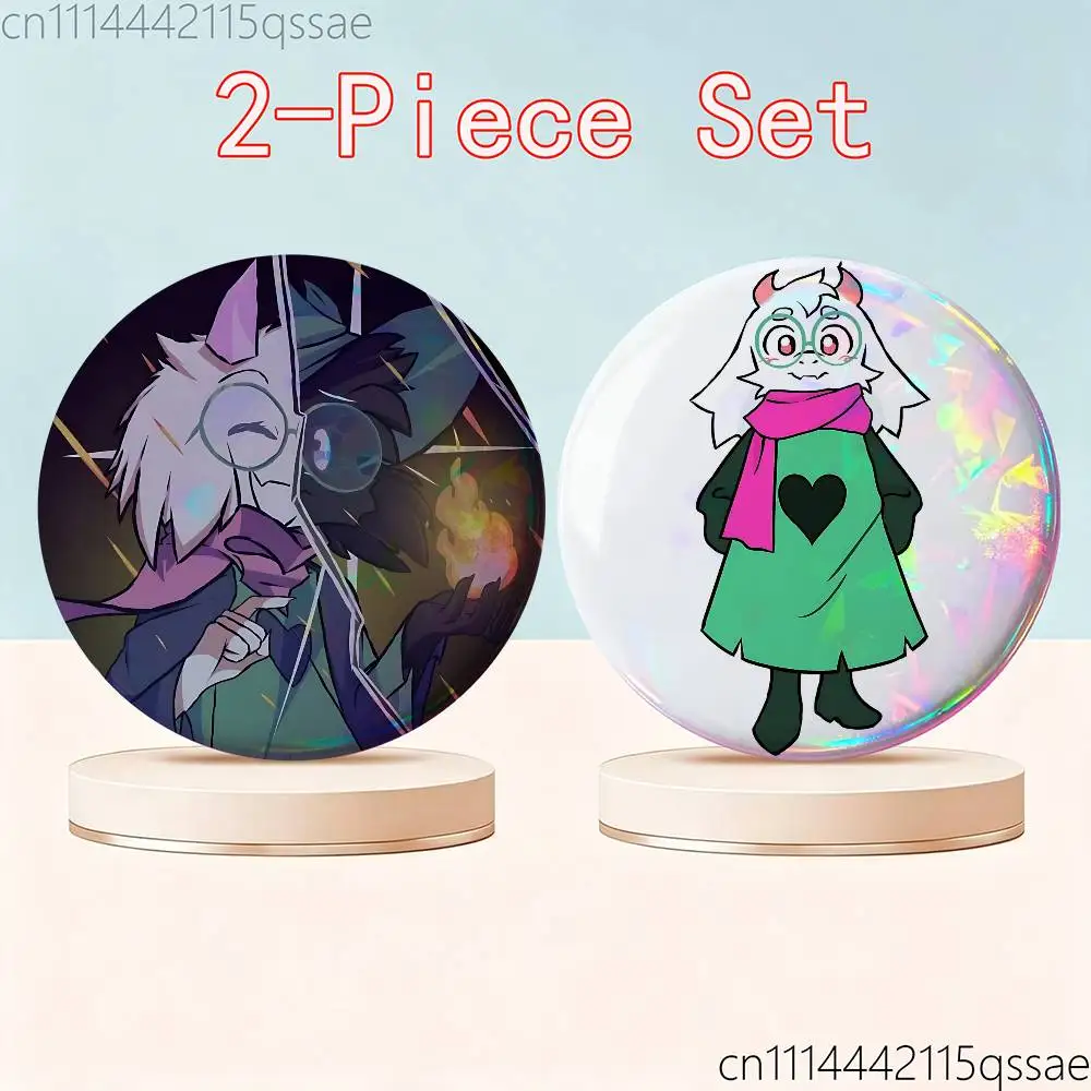 Фото D-Deltarune Cute Ralsei 25 мм 75 мм 44 мм 58 мм 32 мм Броши Значки Нагрудные значки для аксессуаров №4