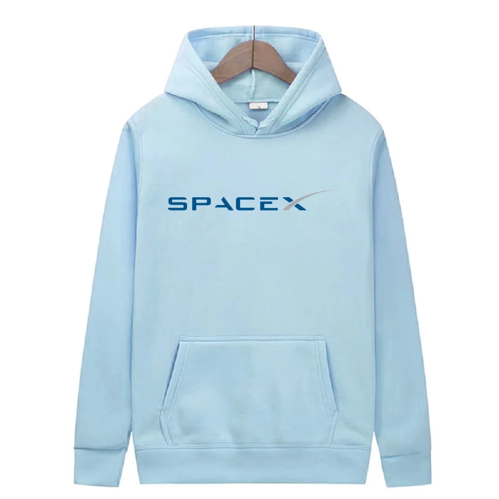 Фото Мужская толстовка с капюшоном из шерсти SpaceX Rocket Expedition ELON MUSK SPACE SCIENCE Мужской пуловер Утолщенная толстовка с капюшоном Классный свитер Спортивный №4