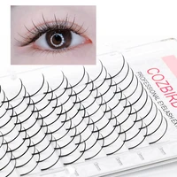 cozbird am shape spikes eyelash extensions wispy lashes fluffy individual diy new premade fans 0 07 8 15mm mix c d