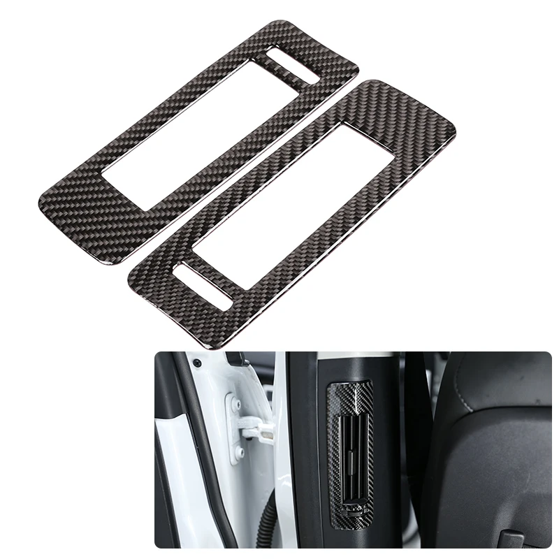

Soft Carbon Fiber For Land Rover Discovery Sport 2015 2016 2017 2018 2019 Car Accessories Car B-pillar Air Outlet Frame Trim f