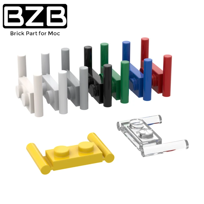 10Pcs BZB MOC 3839 Plate Modified 1 x 2 with Bar Handles High-tech Compatible Bricks Edu Puzzle DIY Toys Building Block Kid Gift | Игрушки и