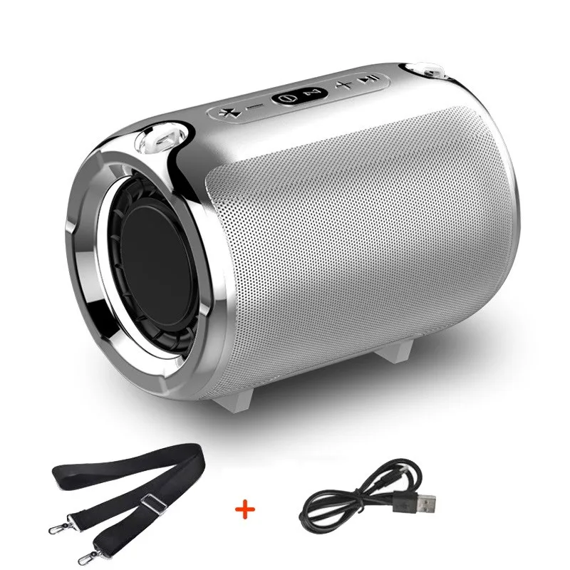 

Беспроводной сабвуфер S518, Bluetooth-динамик, уличная портативная маленькая стальная мини-Колонка для автомобиля, настольный Bluetooth-динамик