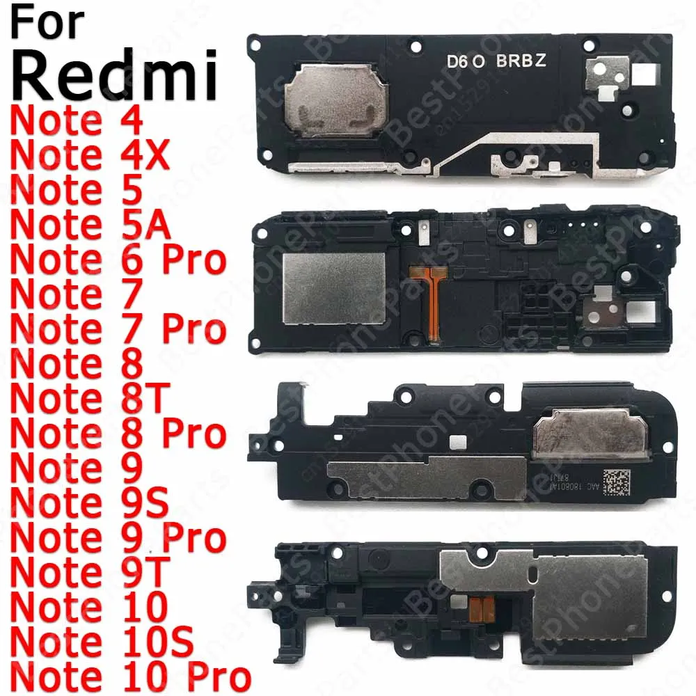 

For Redmi Note 7 6 5 5A 4 4X 10 Pro 10S 9 9S 9T 8 8T Loudspeaker Bell Board Loud Speaker Original Sound Module Buzzer Ringer