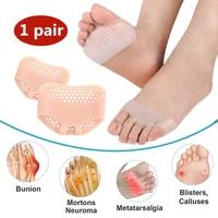 silicone insoles forefoot pads toe separator pain relief shoes insoles toe hallux valgus corrector cushion gel pedicure socks