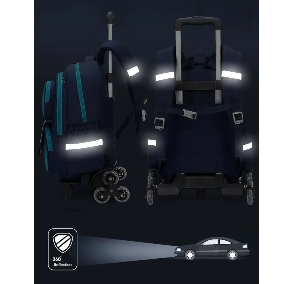 Школьная сумка на тележке для детей Mochilas Escolares Rolling Cartables Scolaires Filles японские