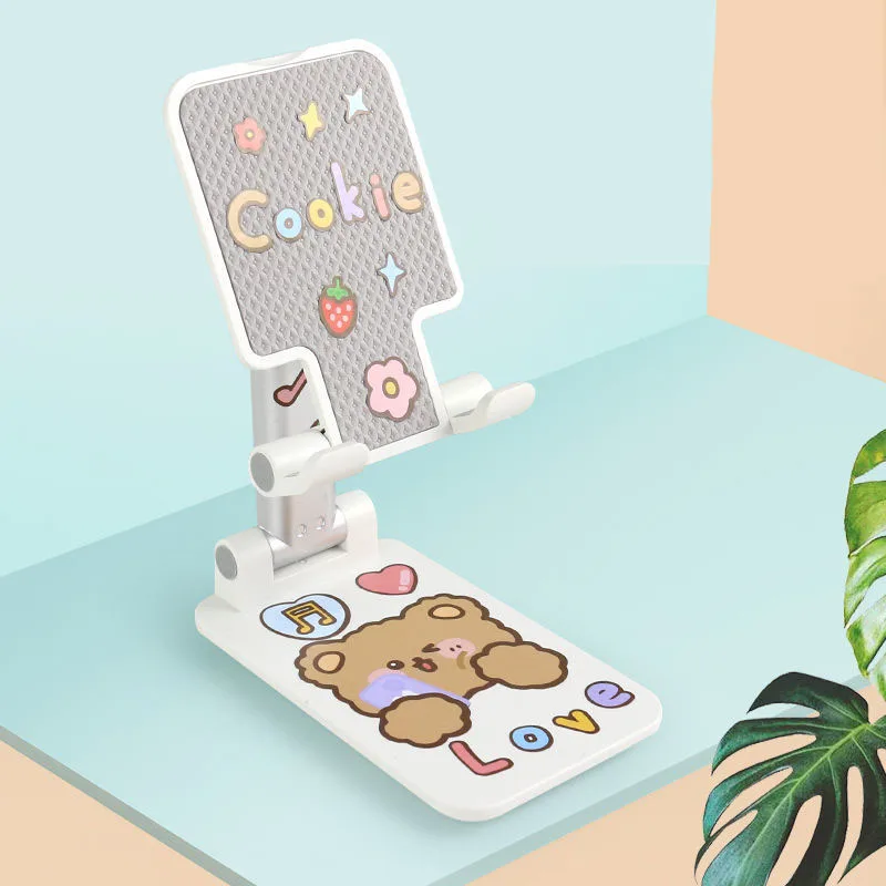 

Mobile Phone Bracket Desktop Cute Cartoon Lazy Bracket Lift for iPad Tablet Bracket Adjustable Foldable Desk Holder For iPhone
